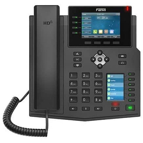 Телефон IP Fanvil X5U 2xGE LAN, 1xUSB-A, BT4.2, SIP, VPN, PoE, 3.5