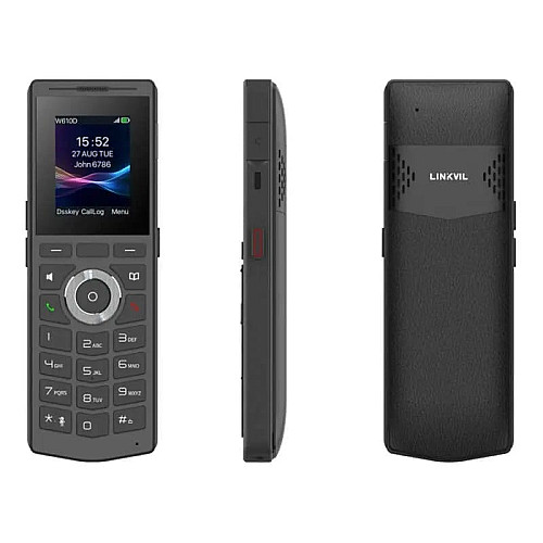 Трубка IP-DECT Fanvil W610D, цветной дисплей 2.0” 240x320 LCD, 4 SIP линии, работа с DECT-базой W710D, подключение гарнитуры через BT5.0 или разъем 3,5 мм