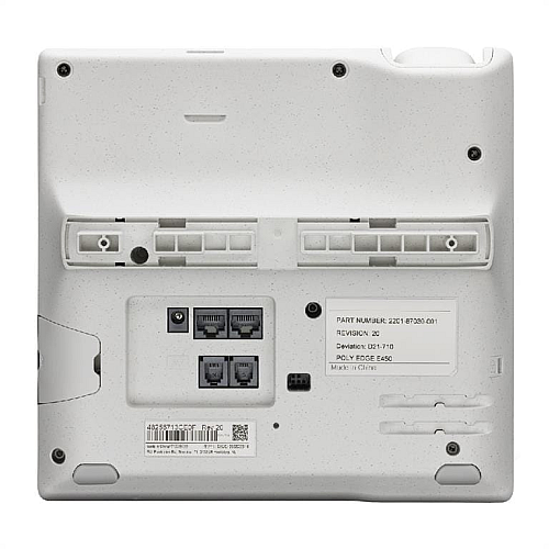 SIP-телефон Poly Edge E450, Bluetooth 5, WiFi AC, 2x USB, PoE, 8 линий (32 с пейджингом), серый