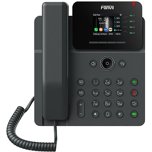 Телефон IP Fanvil V61G 2xGE LAN, VPN L2TP, 4 SIP line, 4 Line key, SW Linux, PoE, 2.4