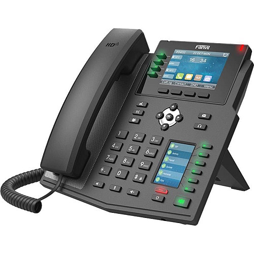 Телефон IP Fanvil X5U 2xGE LAN, 1xUSB-A, BT4.2, SIP, VPN, PoE, 3.5
