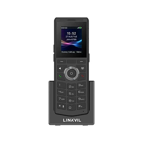 Трубка IP-DECT Fanvil W610D, цветной дисплей 2.0” 240x320 LCD, 4 SIP линии, работа с DECT-базой W710D, подключение гарнитуры через BT5.0 или разъем 3,5 мм