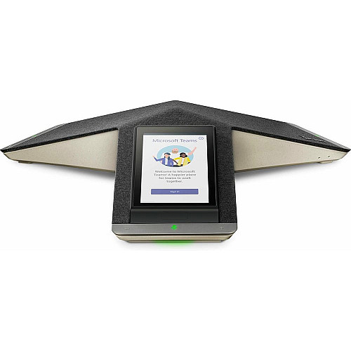 SIP-конференц телефон Poly Trio C60, 3 x Omni Mic, радіус дії 6,1 м, RJ45, USB-A, Micro USB, Bluetooth 4.2, WiFi, PoE, сертифікат Microsoft Teams, сірий