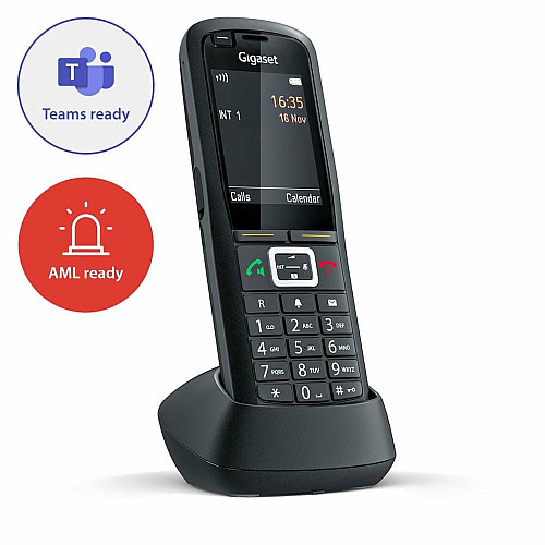 Трубка IP-DECT Gigaset R700H PRO 1xMicro-USB, 1x3.5 мм разъем для гарнитуры, DECT, BT, 2.4