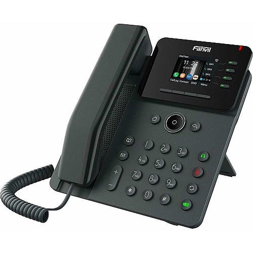 Телефон IP Fanvil V61G 2xGE LAN, VPN L2TP, 4 SIP line, 4 Line key, SW Linux, PoE, 2.4