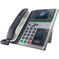 SIP-телефон Poly Edge E450, Bluetooth 5, WiFi AC, 2x USB, PoE, 8 линий (32 с пейджингом), серый