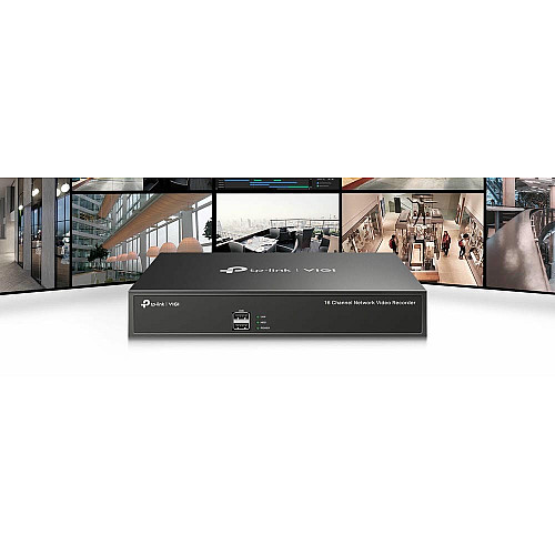 IP-видеорегистратор TP-LINK VIGI NVR1016H 16 каналов, 2xUSB, H265+, 1xHDD, до 10 ТБ