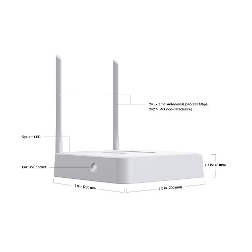 IP-Відеореєстратор TP-LINK VIGI NVR1108H-W 8 каналів, Wi-Fi, 2xUSB, H.265+, 1xHDD, до 10 ТБ