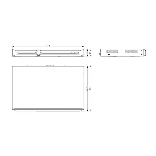 Відеореєстратор Tiandy TC-R3210 Spec:I/B/P8/K/V3.1, 10ch, 2HDD, 8PoE, 4K