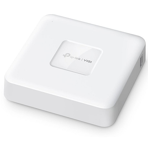 IP-Відеореєстратор TP-LINK VIGI NVR1104H-4P, 4 канали Poe, 2xUSB, H265+, 1xHDD, до 16 ТБ, білий