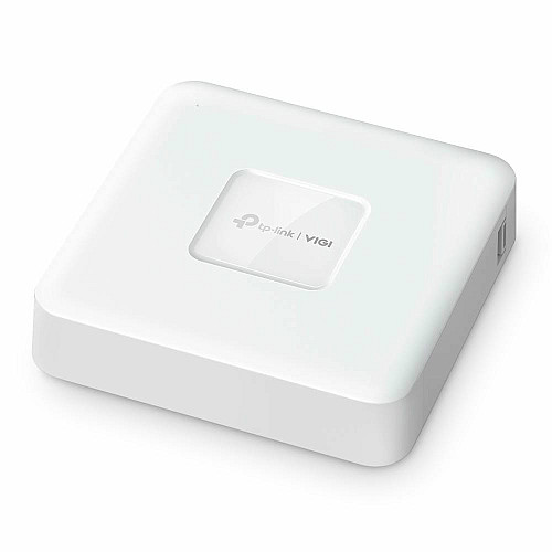 IP-Відеореєстратор TP-LINK VIGI NVR1104H-4P, 4 канали Poe, 2xUSB, H265+, 1xHDD, до 16 ТБ, білий