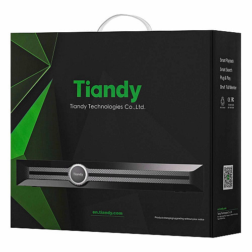 Відеореєстратор Tiandy TC-R3110 Spec:I/B/P8/K/V3.1, 10ch, 1HDD, 8PoE, 4K