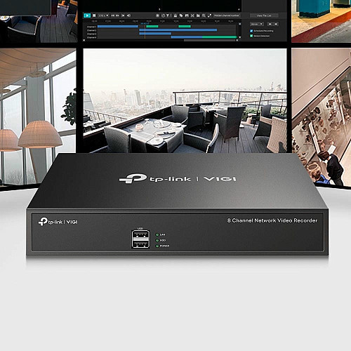 IP-видеорегистратор TP-LINK VIGI NVR1008H 8 каналов, 2xUSB, H265+, 1xHDD, до 10 ТБ