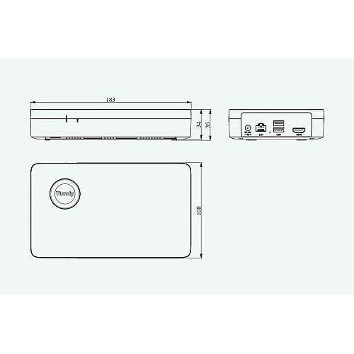 Видеорегистратор Tiandy TC-R3105 Spec:I/B/L/S, 5ch, 1HDD