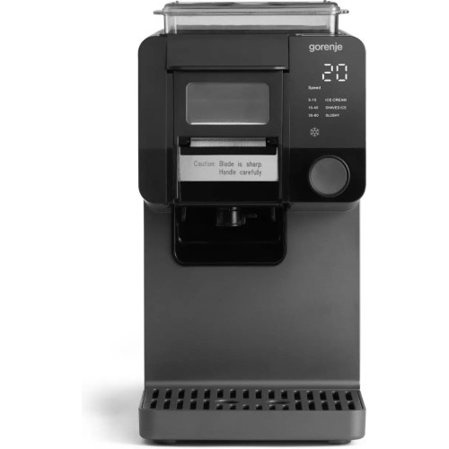Морозивниця Gorenje  3 в 1, 210Вт, чаша-1л, 35 кг - 24 год., слаші, лід, морозиво, електронне управління, чорний