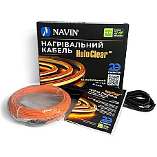 Кабель нагрівальний Navin HaloClear 18/100 двожильний для систем опалення 0.7м кв, 5.6м 100Вт 230В