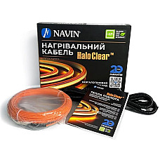 Кабель нагрівальний Navin HaloClear 18/175 двожильний для систем опалення 1.2м кв, 9.7м 175Вт 230В