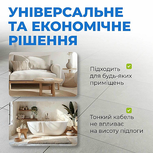 Кабель нагревательный Navin HaloClear 18/175 двухжильный для систем отопления 1.2м кв, 9.7м 175Вт 230В