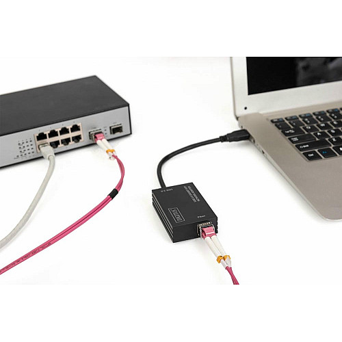Адаптер DIGITUS USB-A > SFP, USB 3.0 Gigabit Network