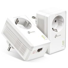 Комплект Адаптерiв Powerline TP-LINK TL-PA7017PKIT AV1000, 1xGE, (TL-PA7017 2шт), Розетка