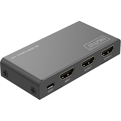 Відеосплітер DIGITUS HDMI (INx1 - OUTx2), 4K