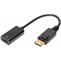 Адаптер DIGITUS DisplayPort > HDMI (M/F), Ultra HD, активный