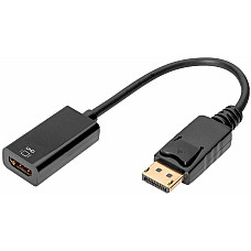 Адаптер DIGITUS DisplayPort > HDMI (M/F), Ultra HD, активний