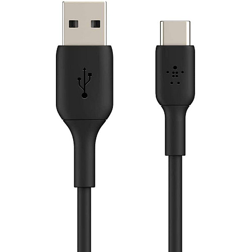 Кабель USB-A > USB-C зарядка/синхронизация Belkin 1м, 15Вт, Type-C, PVC, черный
