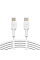 Кабель USB-C > USB-C зарядка/синхронизация Belkin 1м, 60Вт, Type-C, PVC, белый