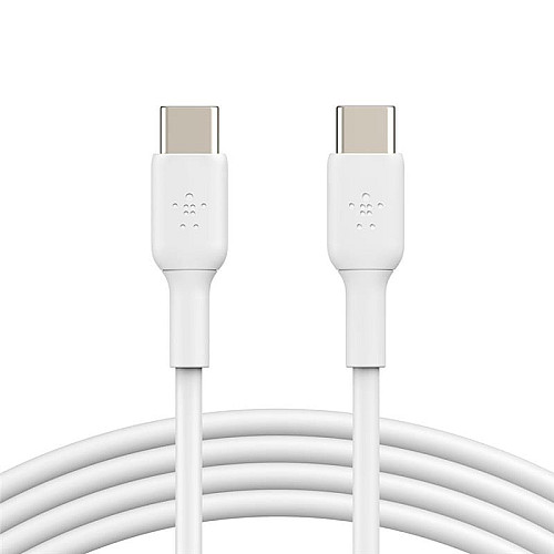 Кабель USB-C > USB-C зарядка/синхронизация Belkin 1м, 60Вт, Type-C, PVC, белый