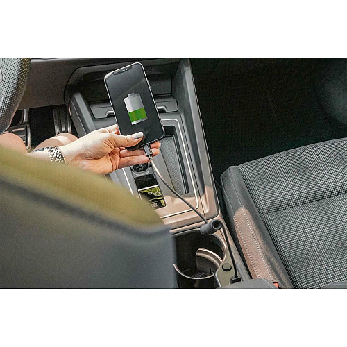 Кабель DIGITUS USB-C > USB-A зарядка/синхронизация, Type-C, спиральный, 1м, черный