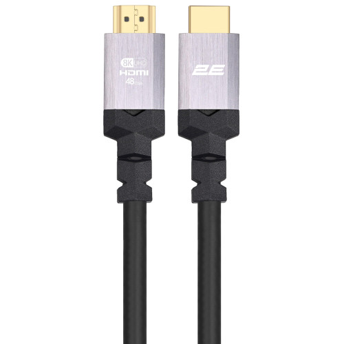 Кабель 2E HDMI (M/M) 1.8м, 2.1, 4K/120Hz, 8K/60Hz 48Gbps, Ultra High Speed, чорний