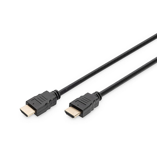 Кабель DIGITUS HDMI (M/M), 4K@60Гц, Ultra HD, Premium, тип A, w/Ethernet, золото, 2м, черный