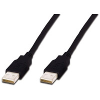 Кабель DIGITUS USB-A (M/M) заряджання/синхронізації, 1м, чорний