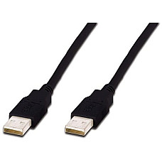 Кабель DIGITUS USB-A (M/M) заряджання/синхронізації, 1м, чорний