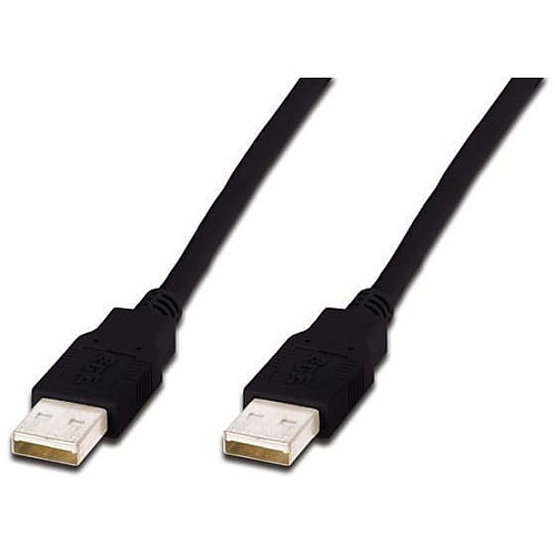 Кабель DIGITUS USB-A (M/M) заряджання/синхронізації, 1м, чорний