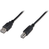 Кабель DIGITUS USB-A > USB-B синхронизации, 1.8м, черный