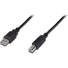Кабель DIGITUS USB-A > USB-B синхронізації, 1.8м, чорний