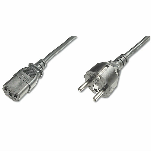 Кабель питания DIGITUS Schuko > C13, 1.2м, черный