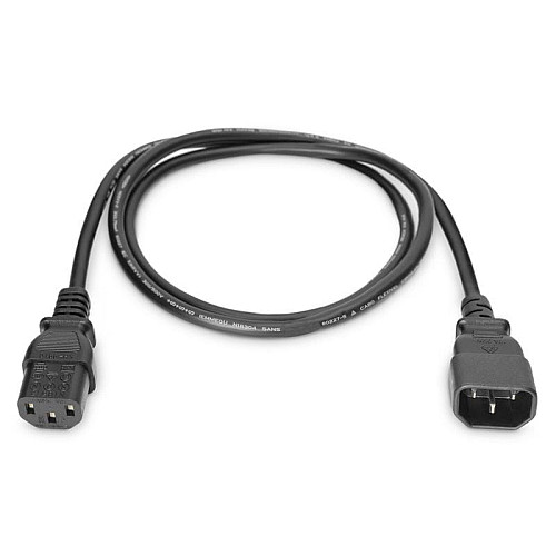 Кабель живлення DIGITUS C13 > C14, 1.2м, чорний