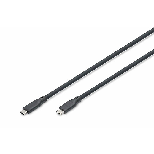 Кабель DIGITUS USB-C зарядка/синхронизации, USB 4.0 Gen 3, 40G, 240W, 8K, силиконовый, 1м, черный