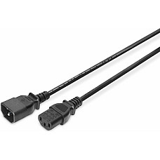 Мережевий кабель DIGITUS C14/M - C13/F, 5м, чорний