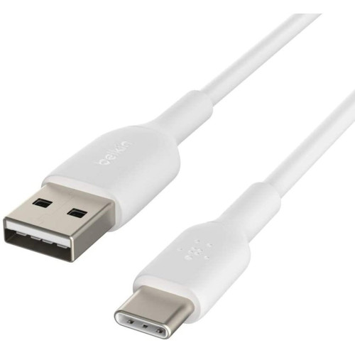 Кабель Belkin USB-A > USB-C заряджання/синхронізації 15Вт, 2м, PVC, білий