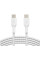 Кабель Belkin USB-C > USB-C заряджання/синхронізації 60Вт PD, 1м, плетений, білий