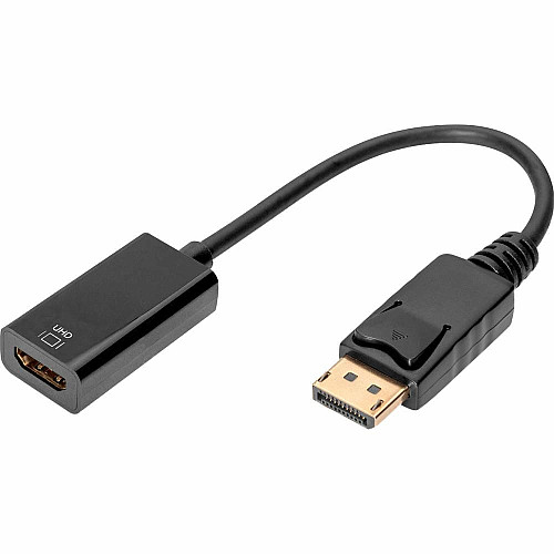 Адаптер DIGITUS DisplayPort > HDMI (M/F), Ultra HD, активный