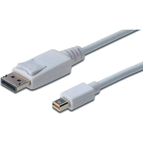 Кабель DIGITUS miniDisplayPort > DisplayPort (M/M), 3м, белый