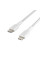 Кабель Belkin USB-C > Lightning заряджання/синхронізації 30Вт PD, 1м, плетений, білий