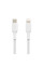 Кабель Belkin USB-C > Lightning заряджання/синхронізації 30Вт PD, 2м, плетений, білий