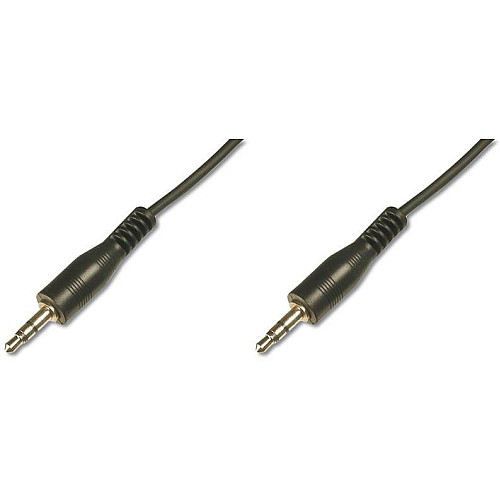 Кабель DIGITUS Audio connection stereo 3.5mm M/M, 2.5м, чорний