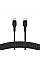 Кабель USB-C > USB-C зарядка/синхронизация Belkin 1м, 60Вт, Type-C, плетеный, силиконовый, с ремешком на магните, черный